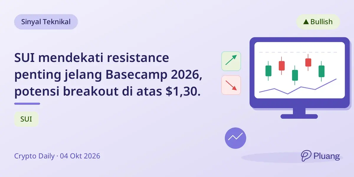SUI mendekati resistance penting jelang Basecamp 2026, potensi breakout di atas $1,30.