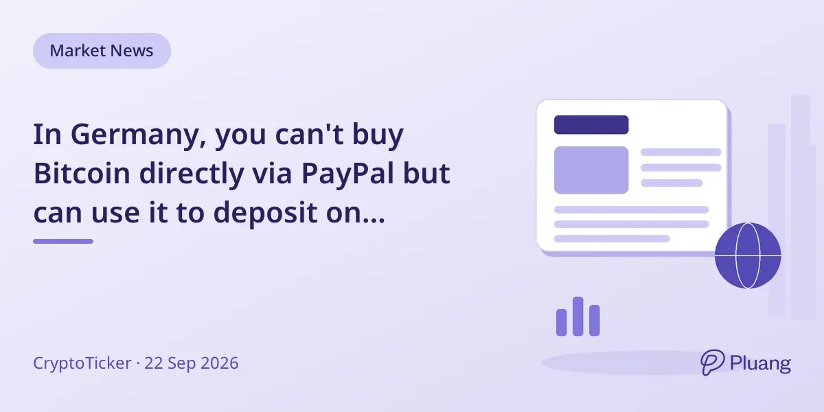 In Germany, you can't buy Bitcoin directly via PayPal but can use it to deposit on exchanges with fees and withdrawal holds.