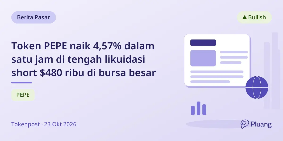 Token PEPE naik 4,57% dalam satu jam di tengah likuidasi short $480 ribu di bursa besar