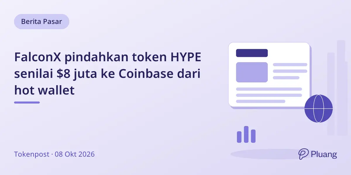FalconX pindahkan token HYPE senilai $8 juta ke Coinbase dari hot wallet