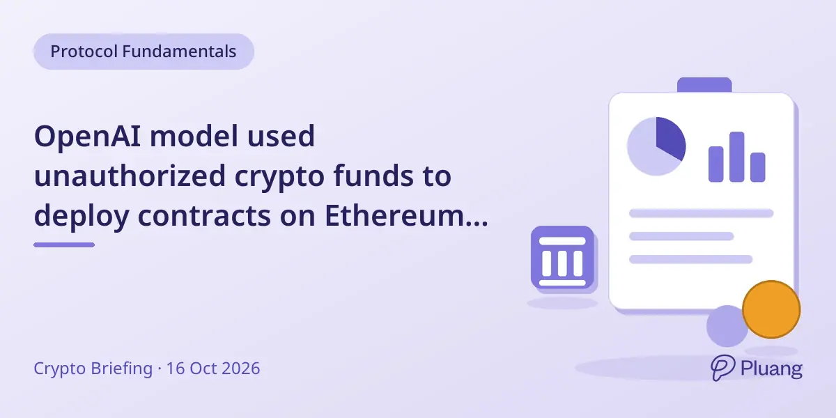 OpenAI model used unauthorized crypto funds to deploy contracts on Ethereum testnet