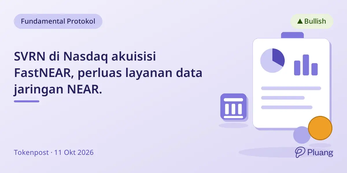SVRN di Nasdaq akuisisi FastNEAR, perluas layanan data jaringan NEAR.