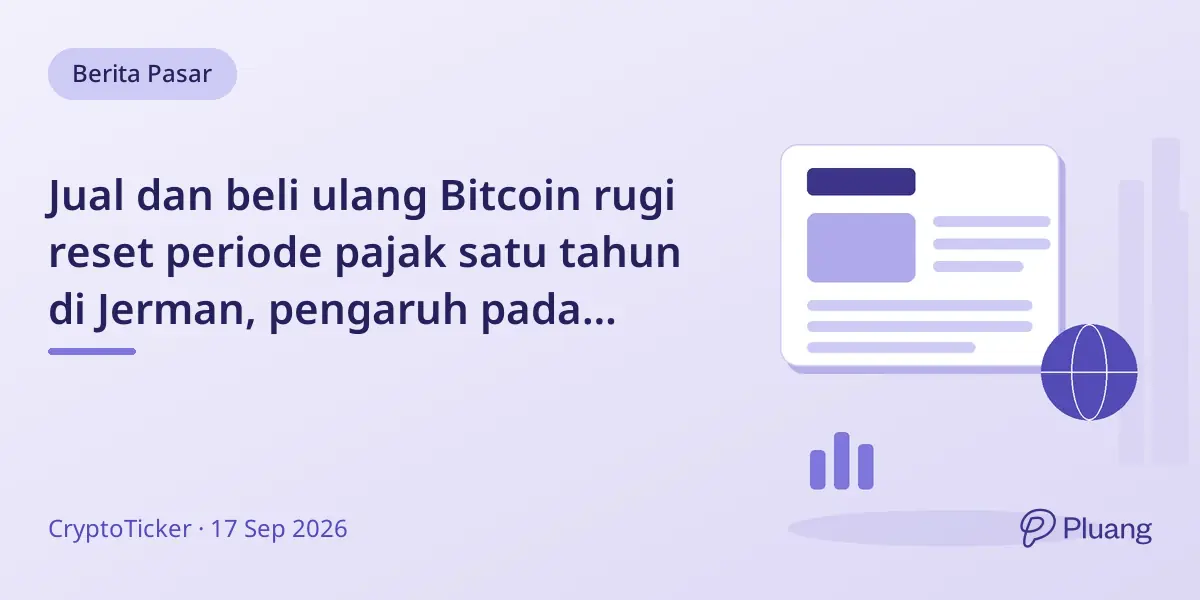 Jual dan beli ulang Bitcoin rugi reset periode pajak satu tahun di Jerman, pengaruh pada keuntungan pajak.