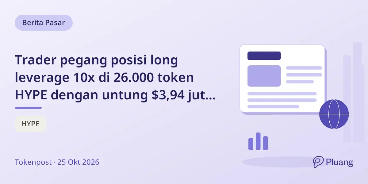 Trader pegang posisi long leverage 10x di 26.000 token HYPE dengan untung $3,94 juta tapi rugi belakangan.
