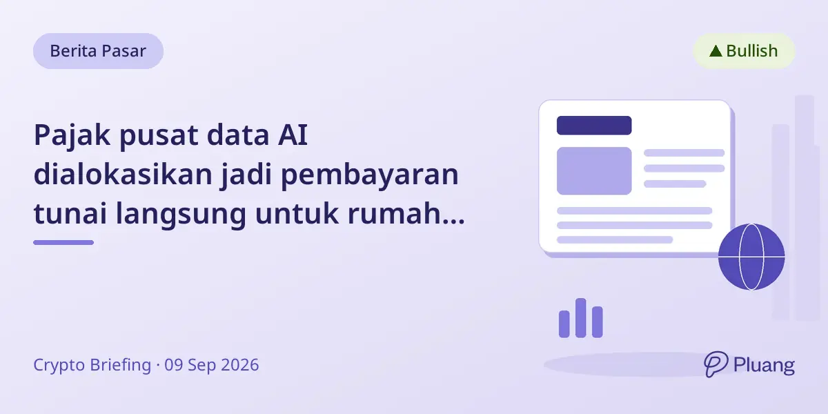 Pajak pusat data AI dialokasikan jadi pembayaran tunai langsung untuk rumah tangga pedesaan hingga $11.200 per tahun.