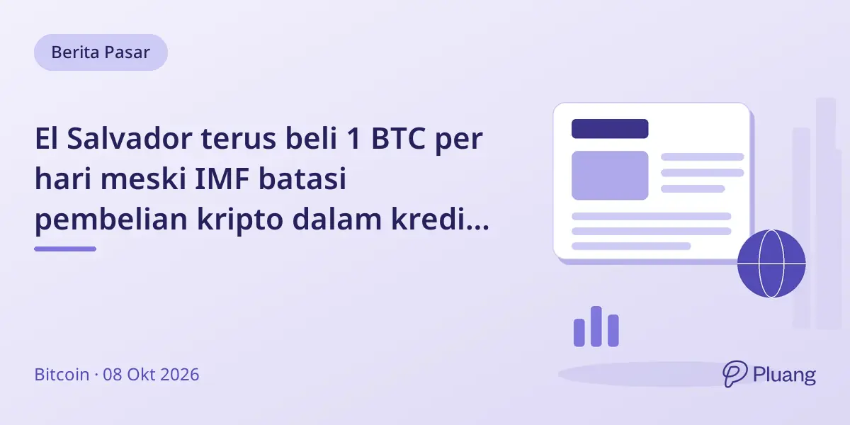 El Salvador terus beli 1 BTC per hari meski IMF batasi pembelian kripto dalam kredit $1,4 miliar.