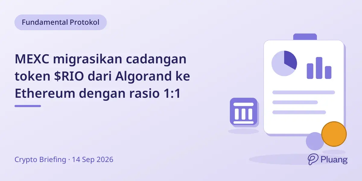 MEXC migrasikan cadangan token $RIO dari Algorand ke Ethereum dengan rasio 1:1