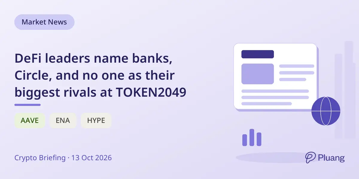 DeFi leaders name banks, Circle, and no one as their biggest rivals at TOKEN2049