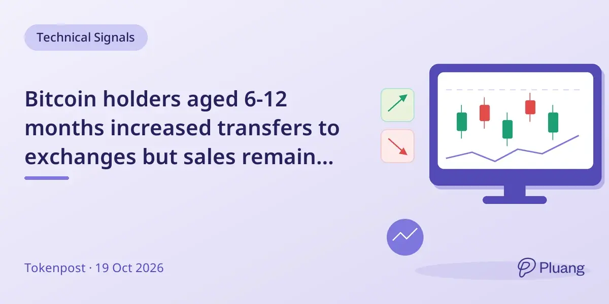 Bitcoin holders aged 6-12 months increased transfers to exchanges but sales remain low.