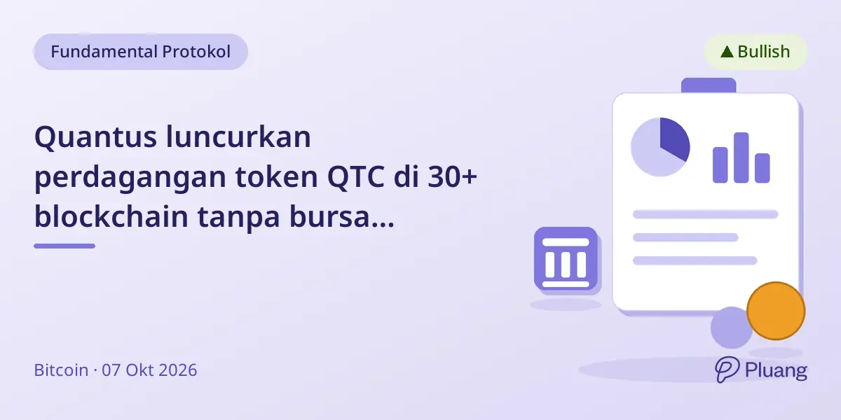 Quantus luncurkan perdagangan token QTC di 30+ blockchain tanpa bursa terpusat
