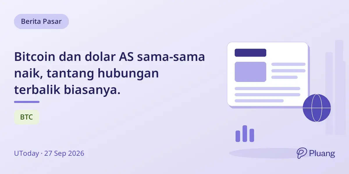 Bitcoin dan dolar AS sama-sama naik, tantang hubungan terbalik biasanya.