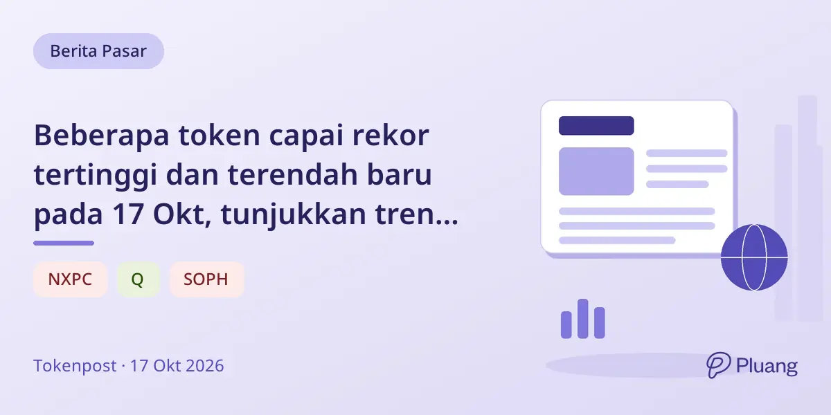 Beberapa token capai rekor tertinggi dan terendah baru pada 17 Okt, tunjukkan tren campuran di pasar kripto.
