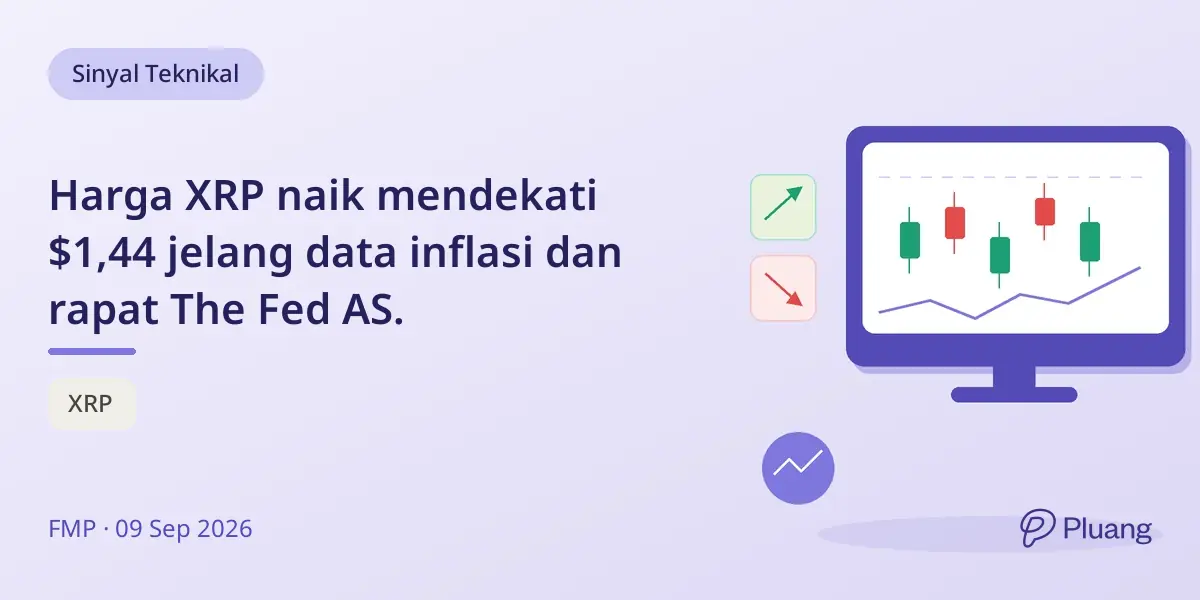Harga XRP naik mendekati $1,44 jelang data inflasi dan rapat The Fed AS.