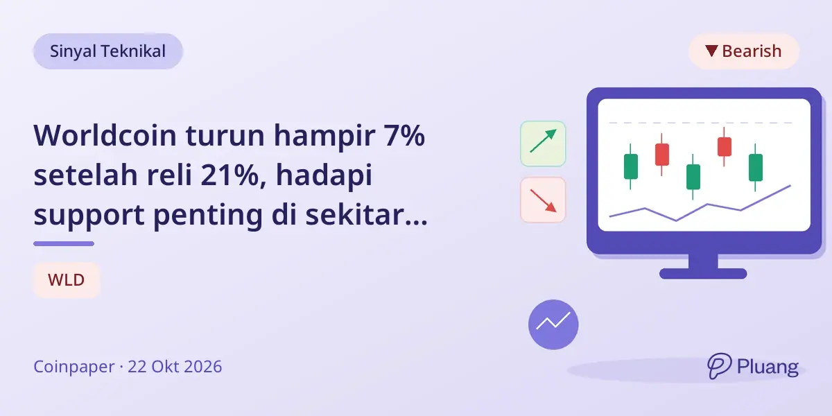 Worldcoin turun hampir 7% setelah reli 21%, hadapi support penting di sekitar $0,50.