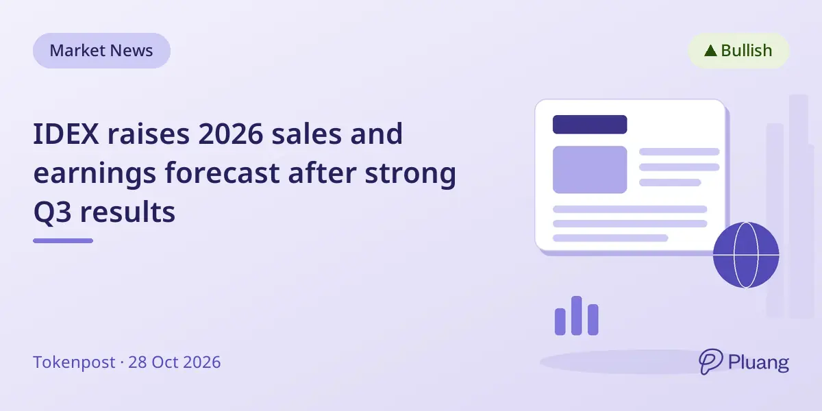 IDEX raises 2026 sales and earnings forecast after strong Q3 results