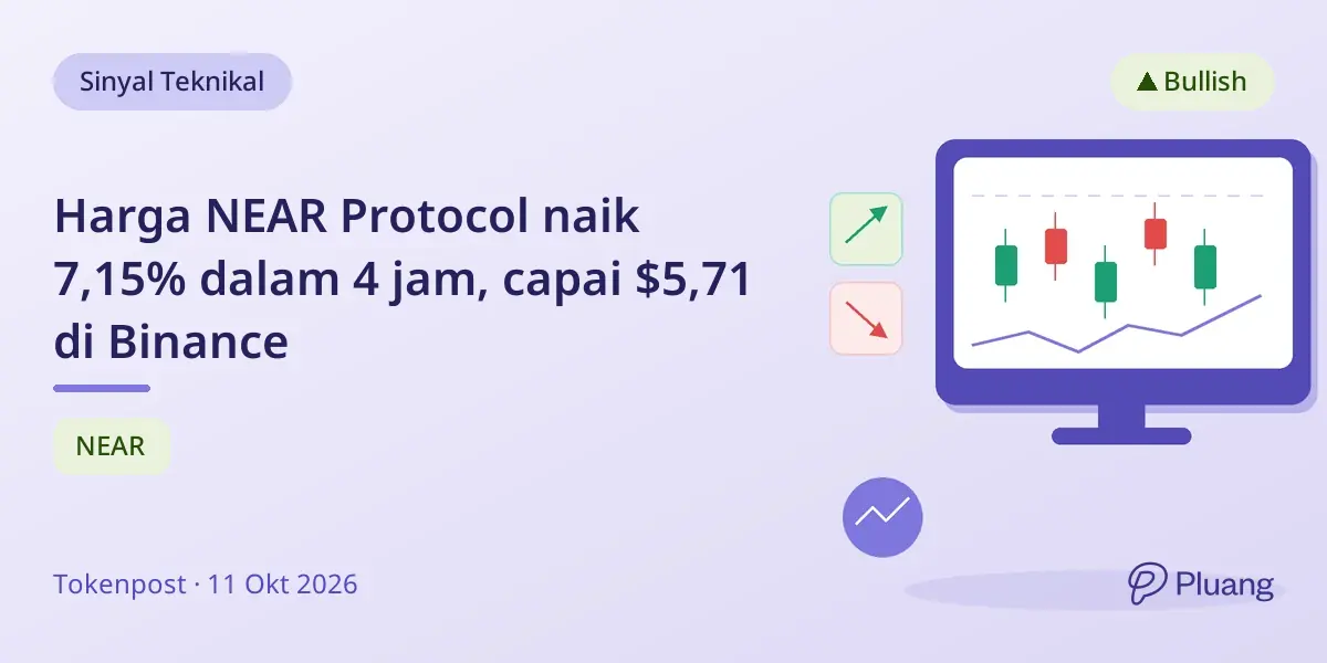 Harga NEAR Protocol naik 7,15% dalam 4 jam, capai $5,71 di Binance