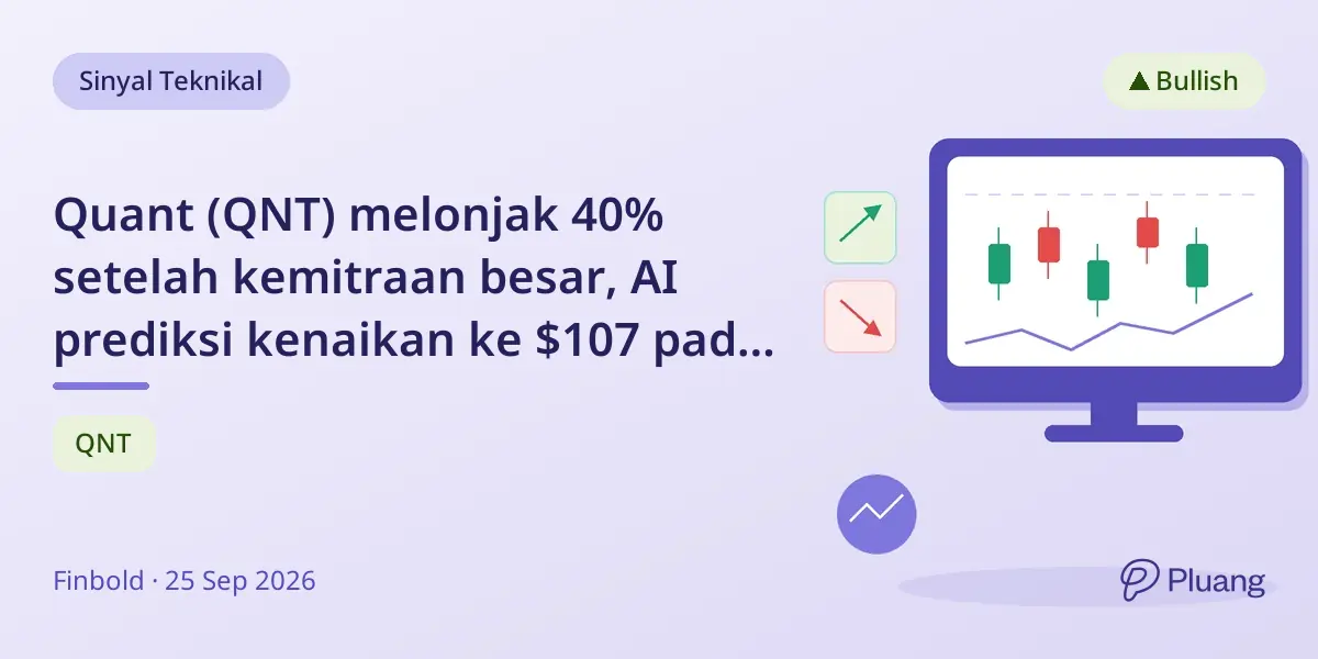 Quant (QNT) melonjak 40% setelah kemitraan besar, AI prediksi kenaikan ke $107 pada 2026
