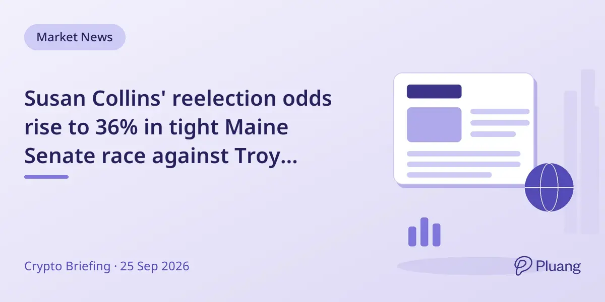 Susan Collins' reelection odds rise to 36% in tight Maine Senate race against Troy Jackson