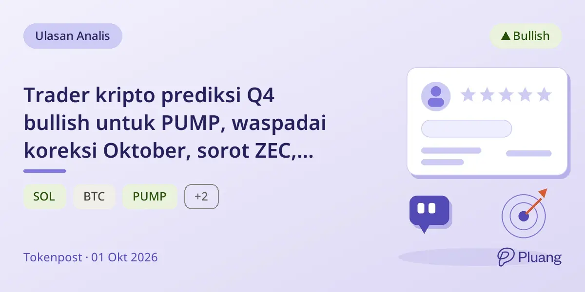 Trader kripto prediksi Q4 bullish untuk PUMP, waspadai koreksi Oktober, sorot ZEC, HYPE, PUMP sebagai token utama.