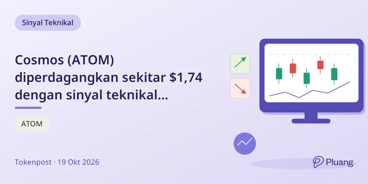 Cosmos (ATOM) diperdagangkan sekitar $1,74 dengan sinyal teknikal campuran dan level support-resistance penting.