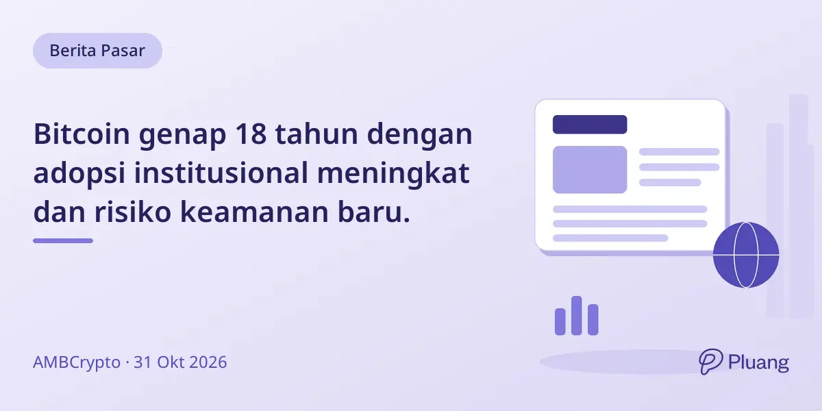 Bitcoin genap 18 tahun dengan adopsi institusional meningkat dan risiko keamanan baru.