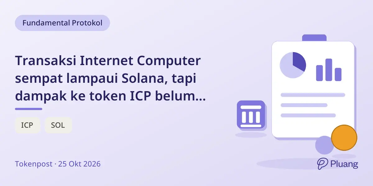 Transaksi Internet Computer sempat lampaui Solana, tapi dampak ke token ICP belum jelas.
