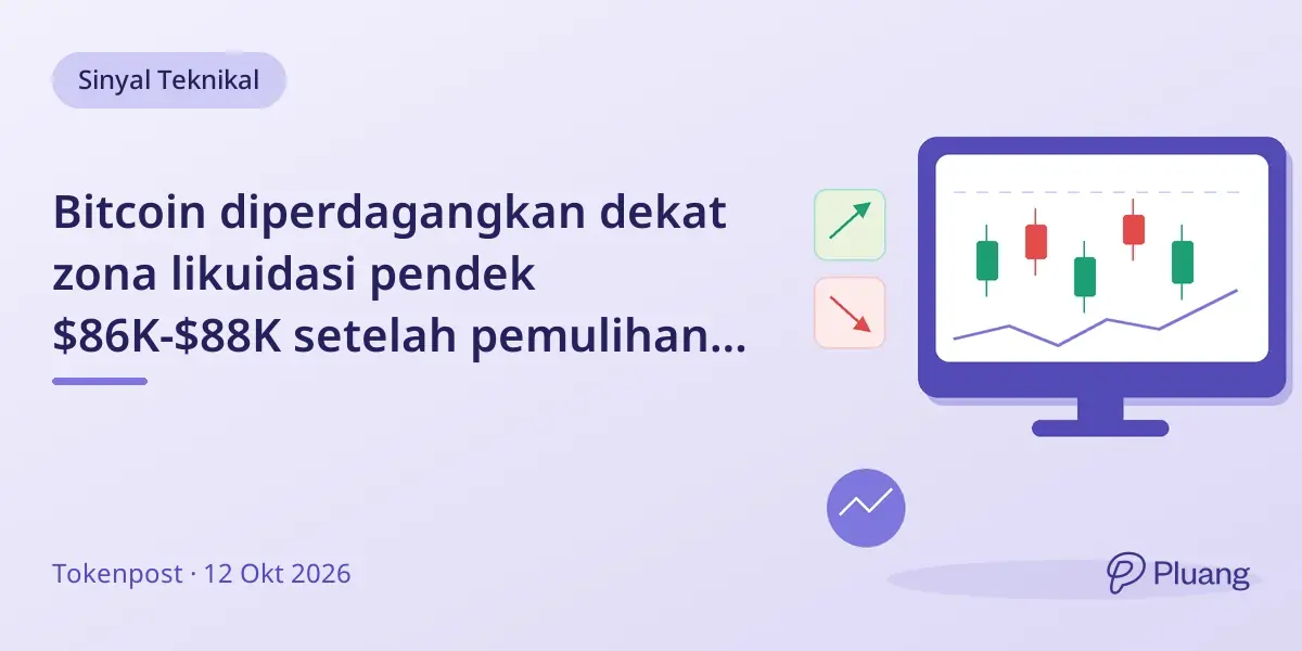 Bitcoin diperdagangkan dekat zona likuidasi pendek $86K-$88K setelah pemulihan mingguan, dengan likuidasi $26 juta.