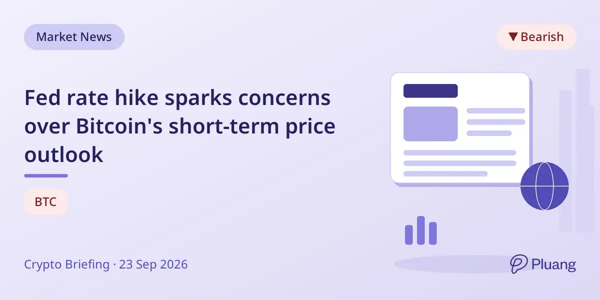 Fed rate hike sparks concerns over Bitcoin's short-term price outlook