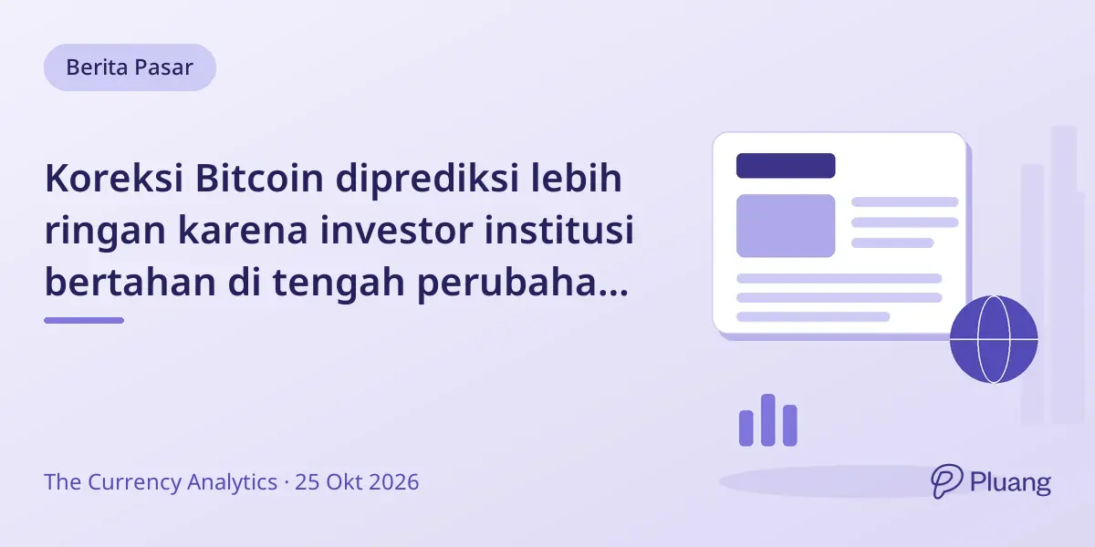 Koreksi Bitcoin diprediksi lebih ringan karena investor institusi bertahan di tengah perubahan pasar.