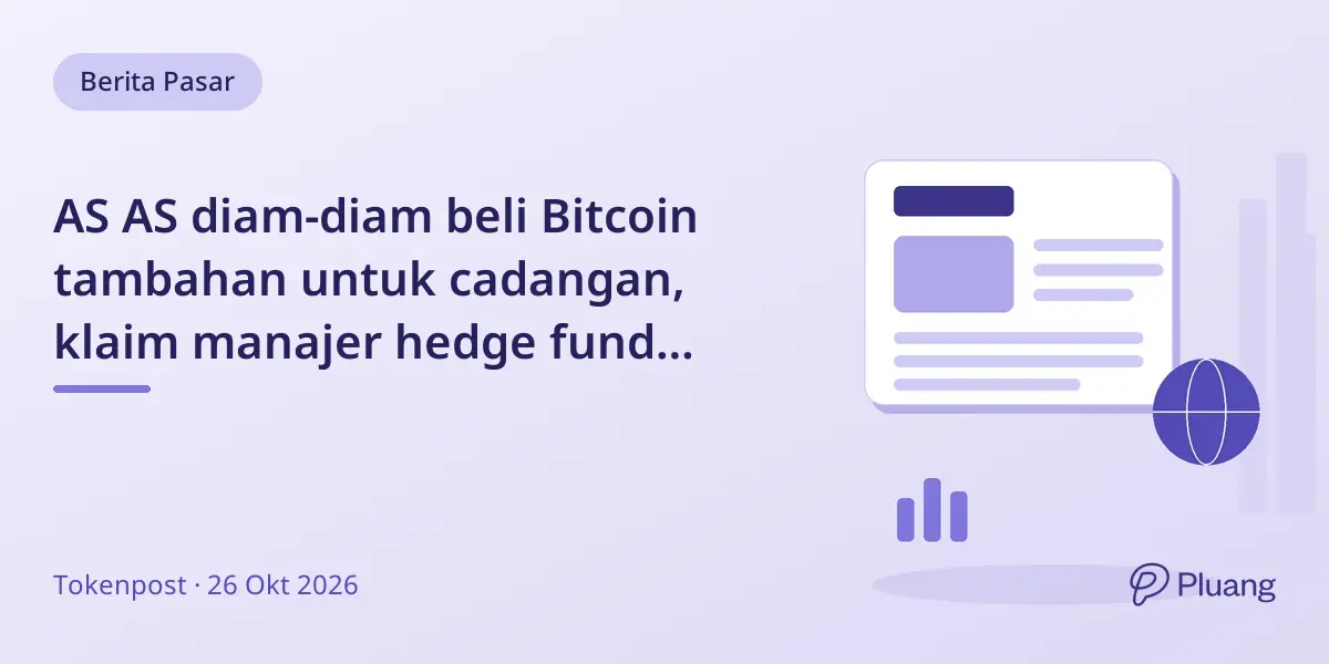 AS AS diam-diam beli Bitcoin tambahan untuk cadangan, klaim manajer hedge fund Swiss.