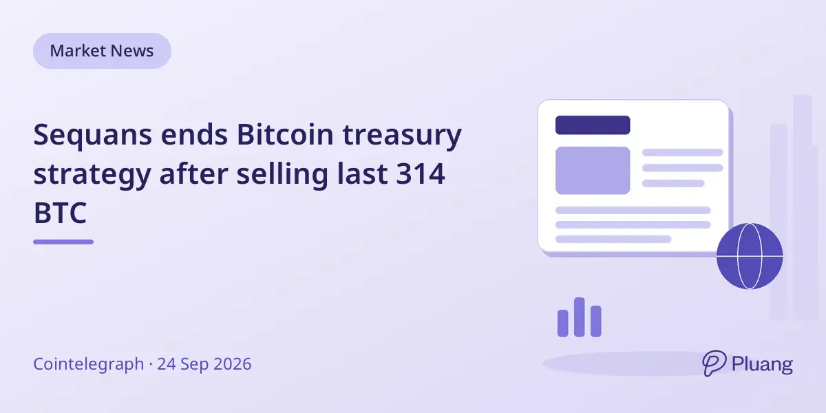 Sequans ends Bitcoin treasury strategy after selling last 314 BTC