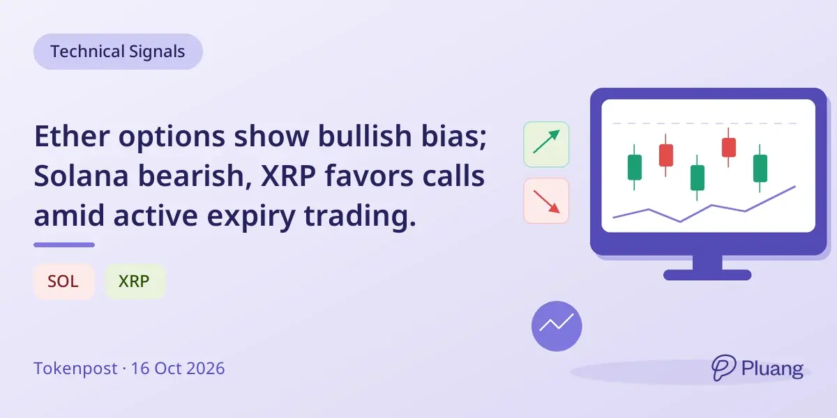 Ether options show bullish bias; Solana bearish, XRP favors calls amid active expiry trading.