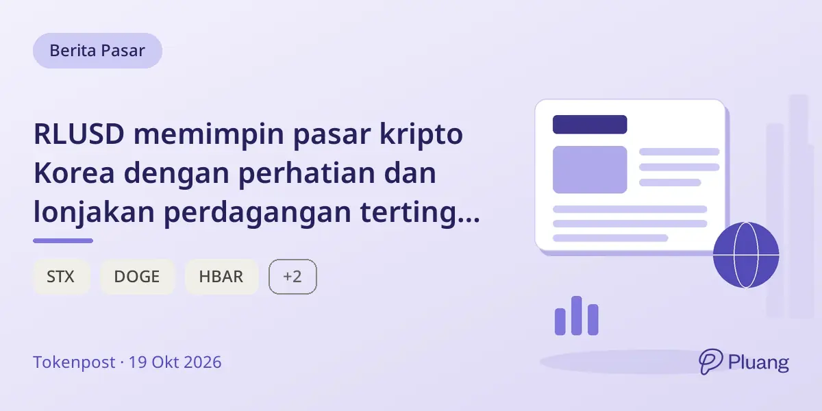 RLUSD memimpin pasar kripto Korea dengan perhatian dan lonjakan perdagangan tertinggi di antara 54 aset.