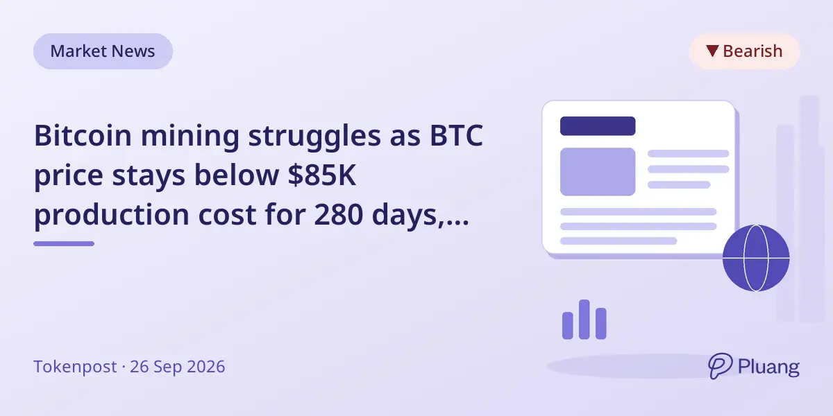 Bitcoin mining struggles as BTC price stays bel...