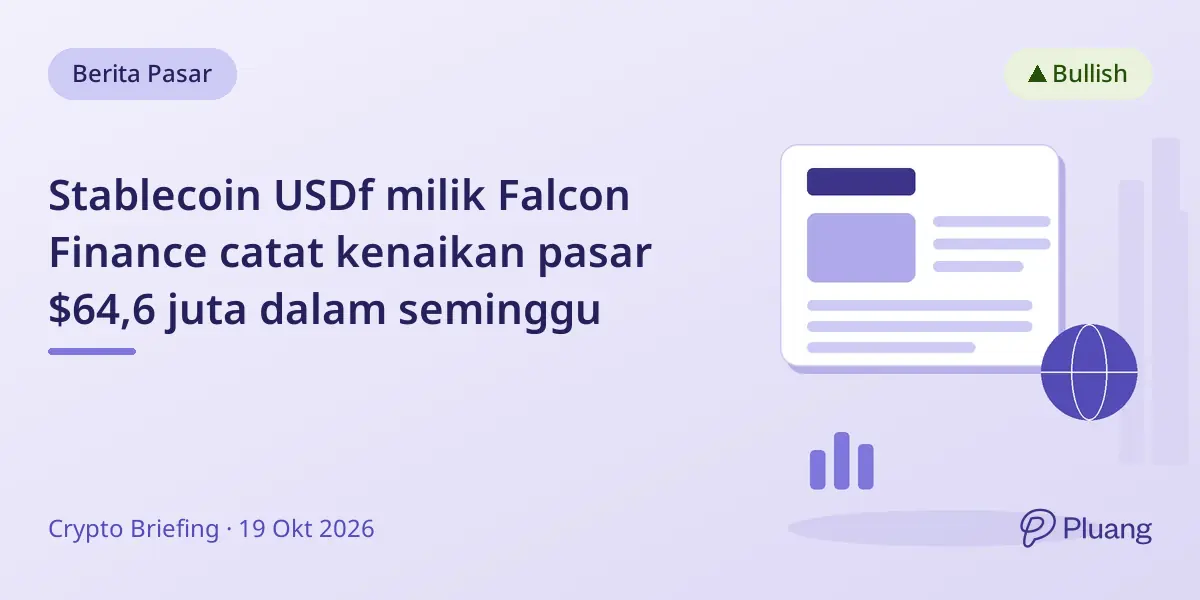 Stablecoin USDf milik Falcon Finance catat kenaikan pasar $64,6 juta dalam seminggu