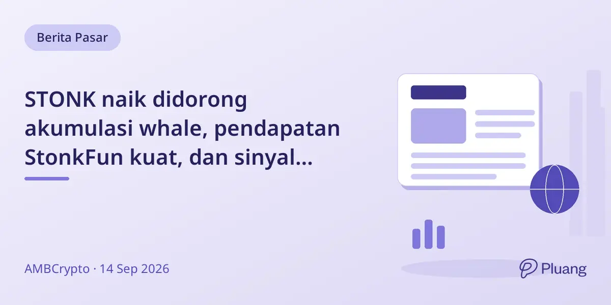 STONK naik didorong akumulasi whale, pendapatan StonkFun kuat, dan sinyal bullish derivatif