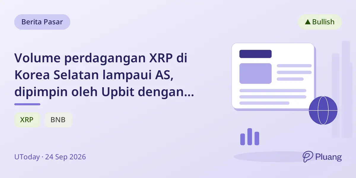 Volume perdagangan XRP di Korea Selatan lampaui AS, dipimpin oleh Upbit dengan transaksi harian $224 juta.