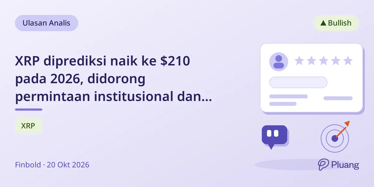 XRP diprediksi naik ke $210 pada 2026, didorong permintaan institusional dan pola pasar bullish.