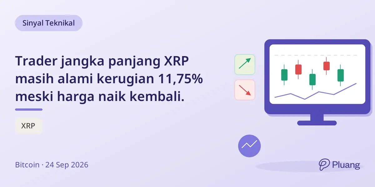 Trader jangka panjang XRP masih alami kerugian 11,75% meski harga naik kembali.