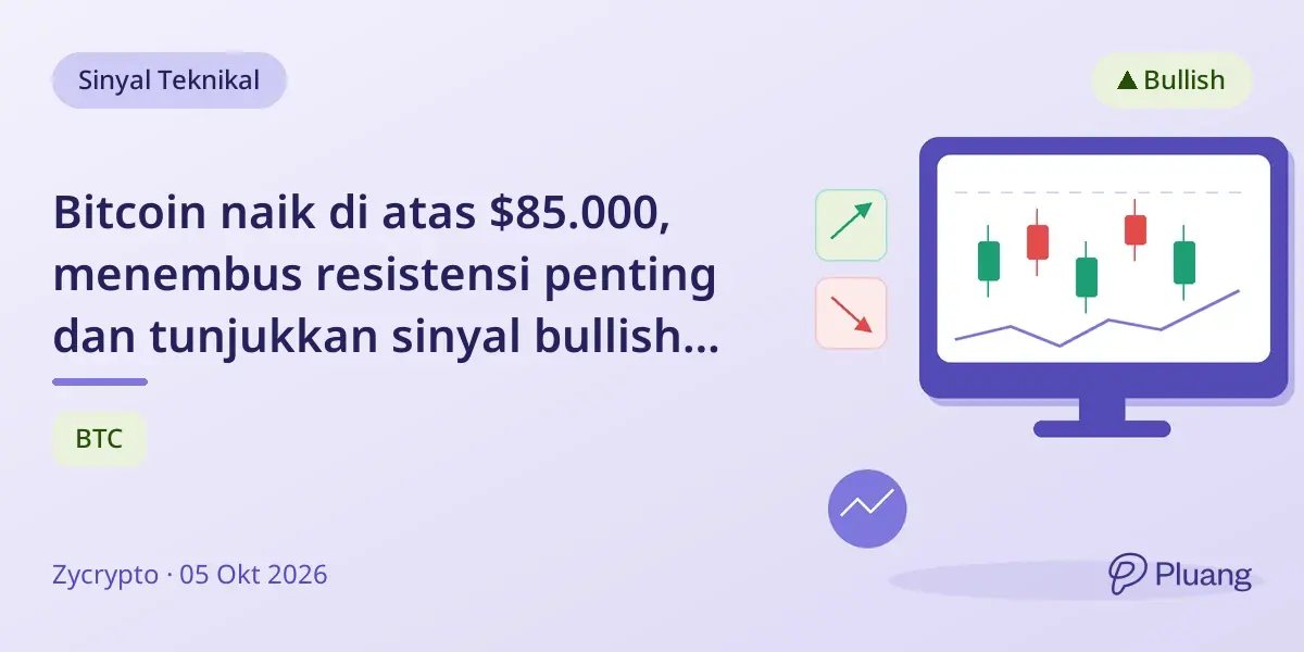 Bitcoin naik di atas $85.000, menembus resistensi penting dan tunjukkan sinyal bullish kuat.