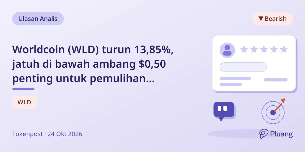 Worldcoin (WLD) turun 13,85%, jatuh di bawah ambang $0,50 penting untuk pemulihan bullish