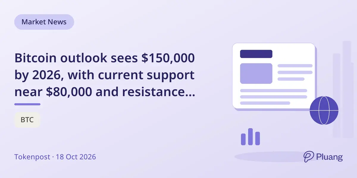 Bitcoin outlook sees $150,000 by 2026, with current support near $80,000 and resistance around $88,000.