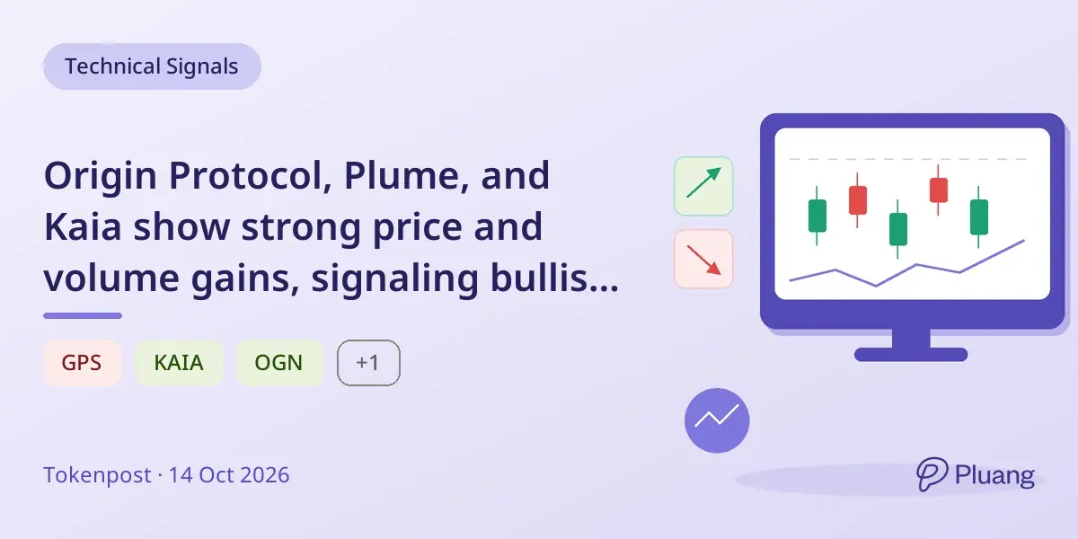 Origin Protocol, Plume, and Kaia show strong price and volume gains, signaling bullish crypto trends.