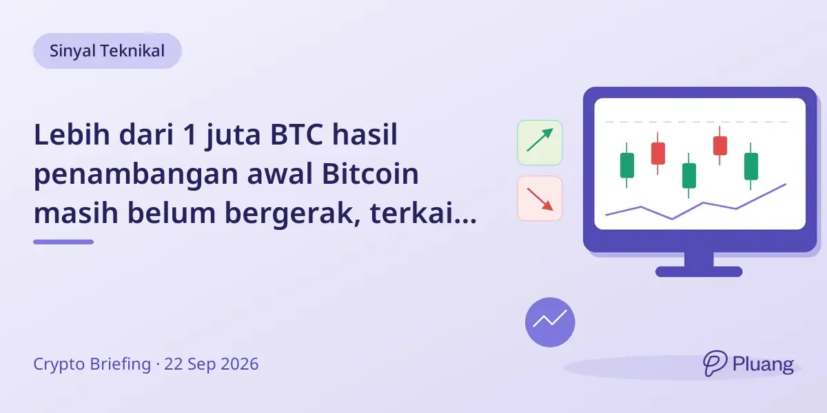 Lebih dari 1 juta BTC hasil penambangan awal Bitcoin masih belum bergerak, terkait pola unik satu penambang.