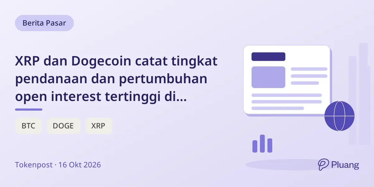 XRP dan Dogecoin catat tingkat pendanaan dan pertumbuhan open interest tertinggi di futures kripto 15 Okt.