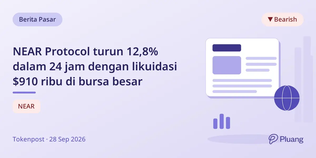 NEAR Protocol turun 12,8% dalam 24 jam dengan likuidasi $910 ribu di bursa besar