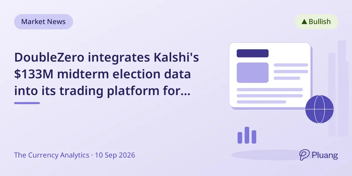 DoubleZero integrates Kalshi's $133M midterm election data into its trading platform for real-time political market access.