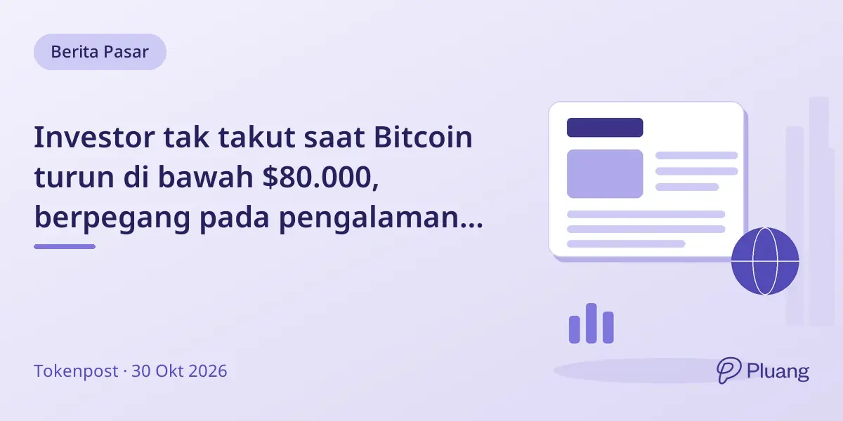 Investor tak takut saat Bitcoin turun di bawah $80.000, berpegang pada pengalaman crash sebelumnya
