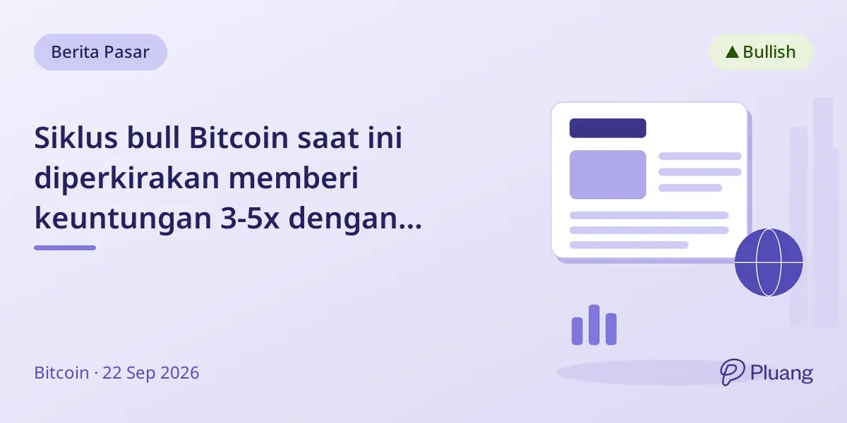 Siklus bull Bitcoin saat ini diperkirakan memberi keuntungan 3-5x dengan volatilitas yang menurun karena kepemilikan institusional meningkat.