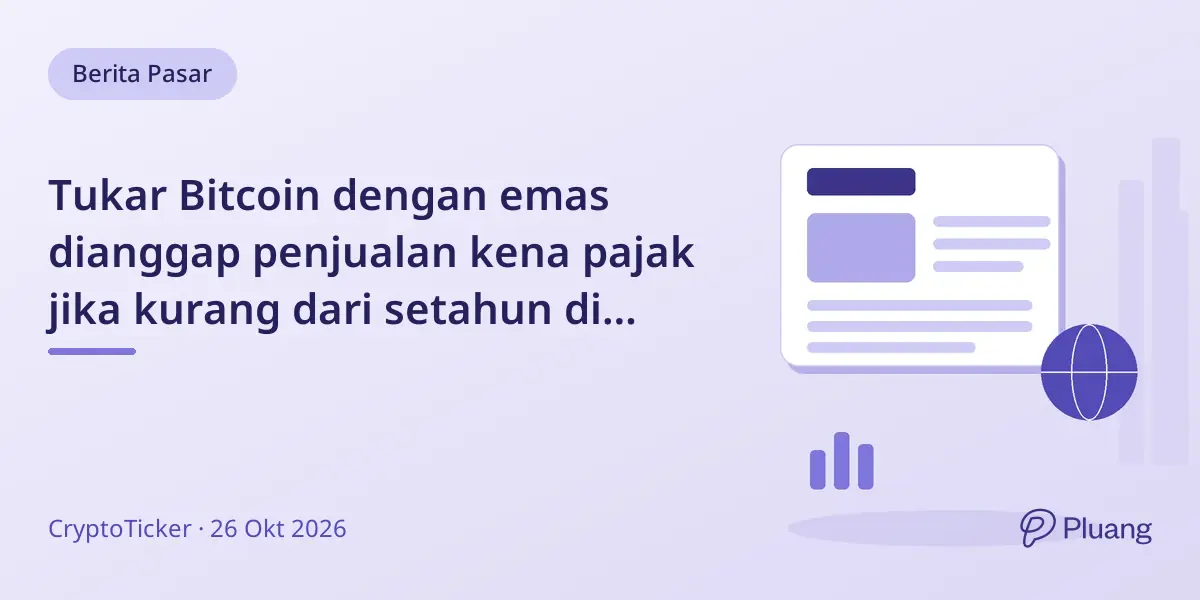 Tukar Bitcoin dengan emas dianggap penjualan kena pajak jika kurang dari setahun di Jerman.